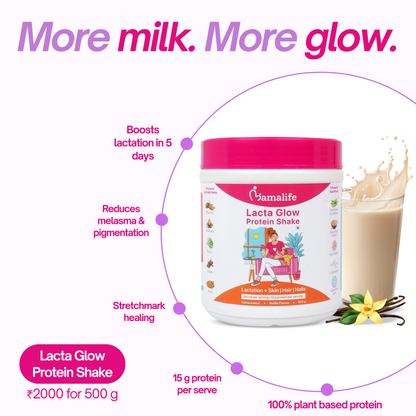 Lacta Glow Protein Shake (Stretchmark Healing + Better Lactation)