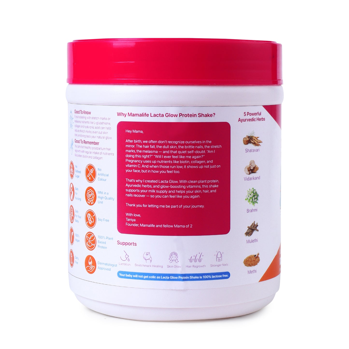 Lacta Glow Protein Shake (Stretchmark Healing + Better Lactation)