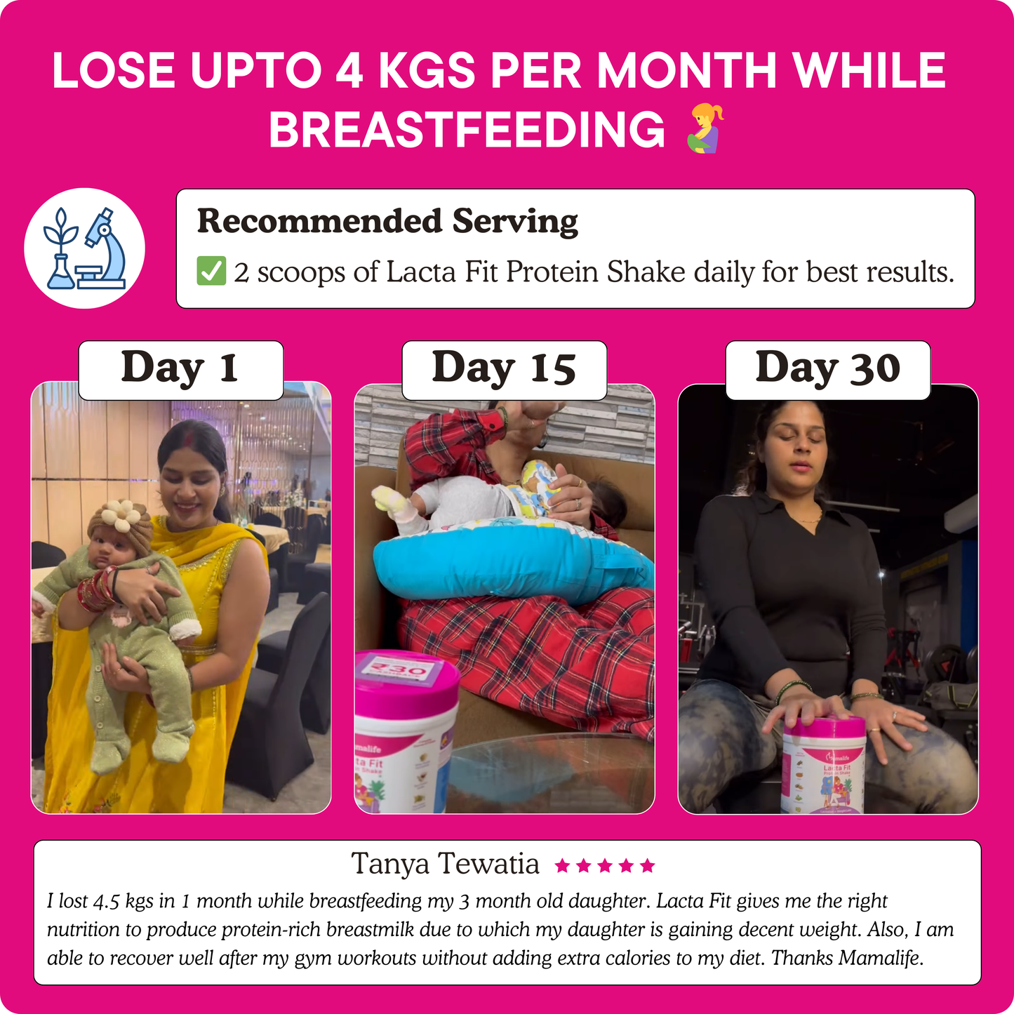 Lacta Fit Protein Shake (Postpartum Weight loss + Better Lactation)