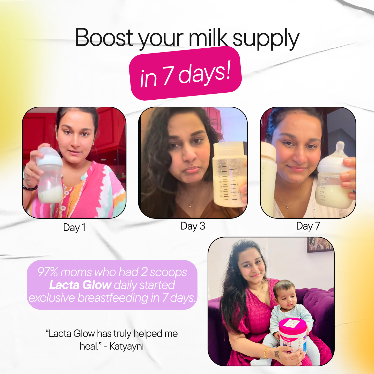 Lacta Glow Protein Shake (Stretchmark Healing + Better Lactation)