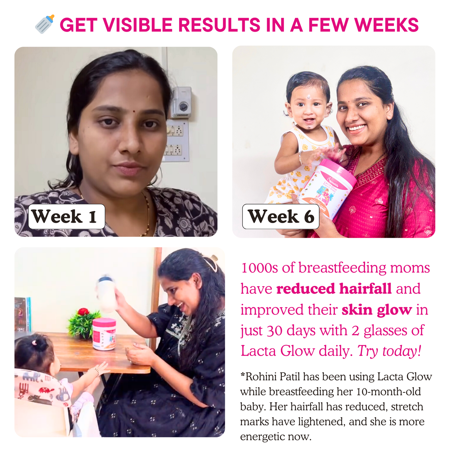 Lacta Glow Protein Shake (Stretchmark Healing + Better Lactation)