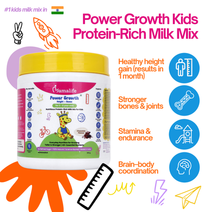 Power Growth (Height + Bones) Kids Protein-Rich Milk Mix (2-6 Years)